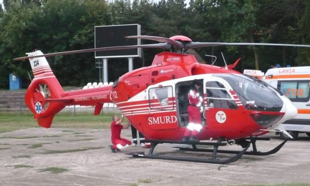 Elicopter SMURD pentru misiuni de salvare la Tulcea