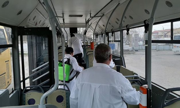 Societatea de Transport Public Tulcea a suplimentat numărul dezinfecţiilor autobuzelor