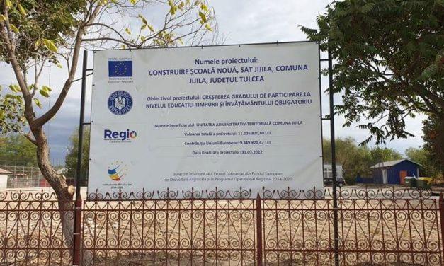 Cu bani europeni, prin ITI: la Jijila se construieşte o şcoală nouă