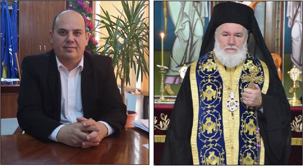 Prefectul Iordan şi Episcopul Visarion, şedinţă de organizare a sărbătorilor Pascale