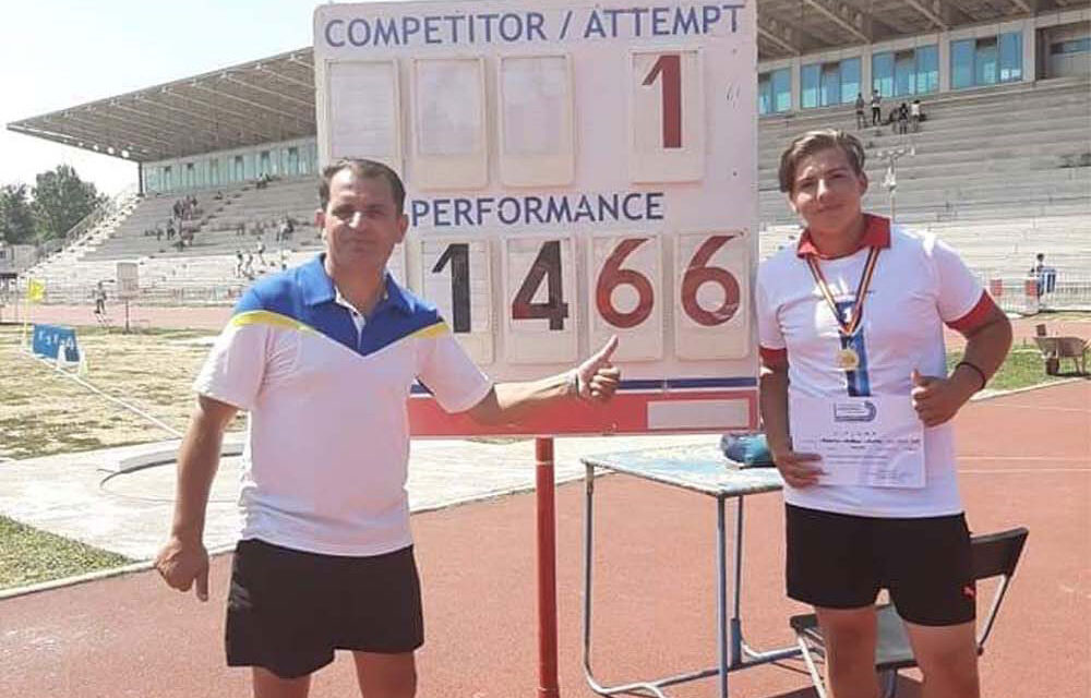 Antonio Axentiev, campion naţional al României la aruncarea greutăţii