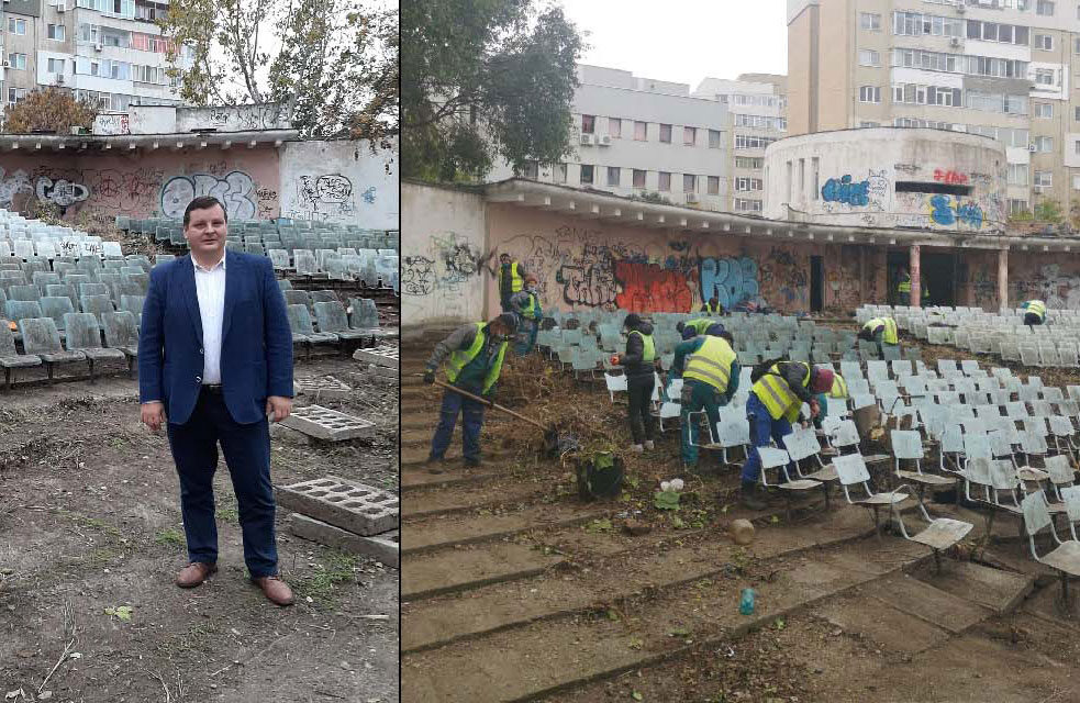 Grădina de Vară „Dacia”, igienizată în proporţie de 80%: au fost colectate peste 11 tone de gunoi