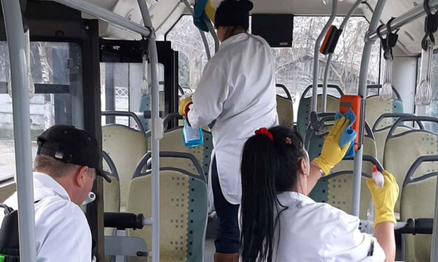 Cele 25 de autobuze ale STP Tulcea dezinfectate zilnic, după fiecare cursă