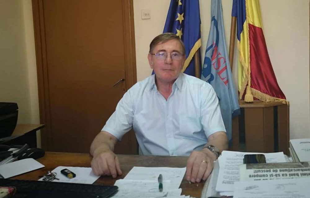 Mihai Roma, liderul Sindicatului Învăţământului Preuniversitar filiala Tulcea