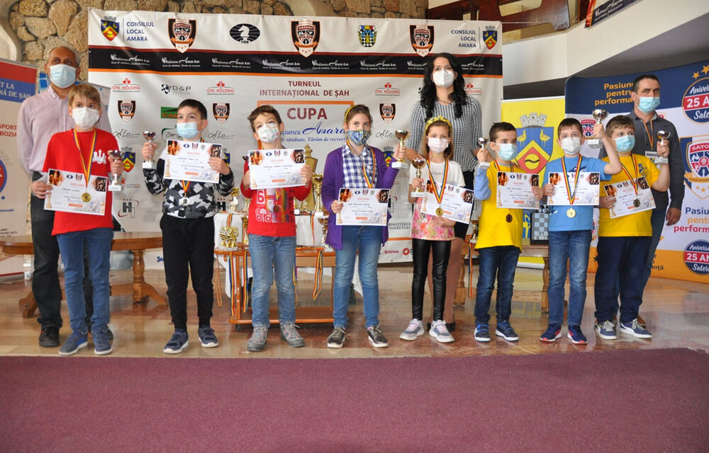 Opt medalii pentru Tulcea la competiţia internaţională de şah „Cupa Satori Art Slobozia – ediţia a X-a