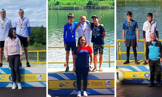 Sportivii de la CSM Danubiu Tulcea, şase medalii la Campionatul Naţional de Maraton Kaiac – Canoe