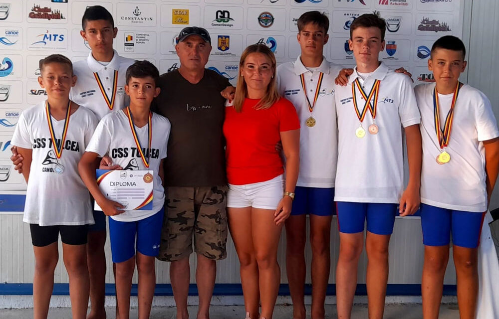 Sportivii de la CSS Tulcea, 10 medalii la Campionatul Naţional de Viteză Kaiac-Canoe Juniori I, II şi Cadeţi