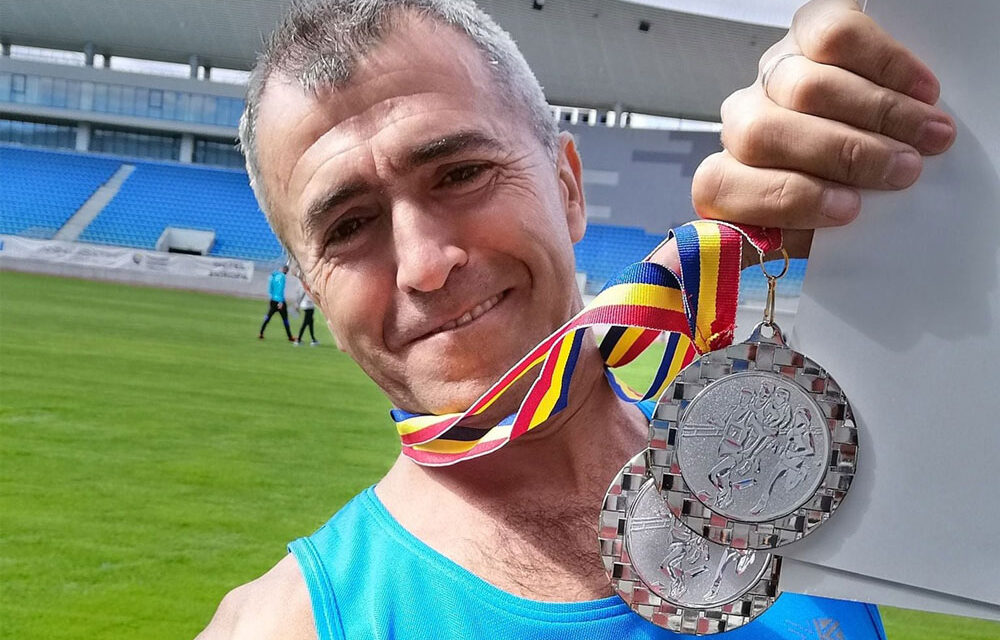 Jandarmul Sorin Andrici, două medalii de argint la Campionatul de Atletism şi Cros al Ministerului Afacerilor Interne