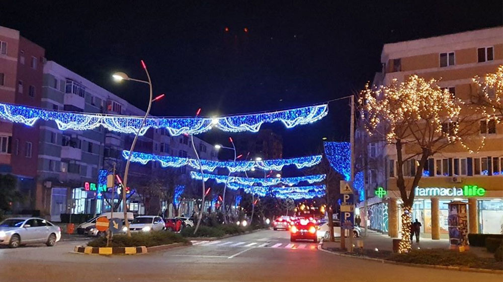 Buget dublu de Crăciun în Tulcea: mai multe zone decorate în municipiu