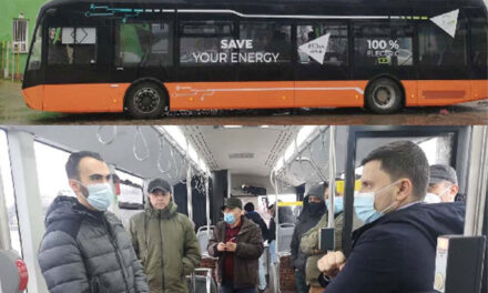 Primul autobuzul electric a ajuns în Tulcea. Doar în teste!