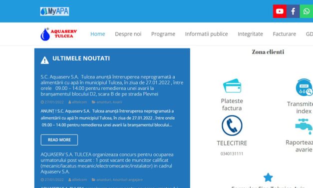 Aquaserv se digitalizează: facturile la apă se plătesc şi online