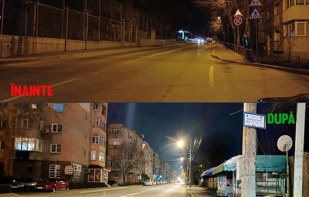Sistem de iluminat inteligent pe 208 străzi din municipiu – fluxul luminos, în funcţie de oră şi nivel de trafic existent