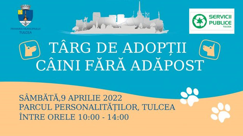 Tulcenii, invitaţi în Parcul Personalităţilor să adopte câini