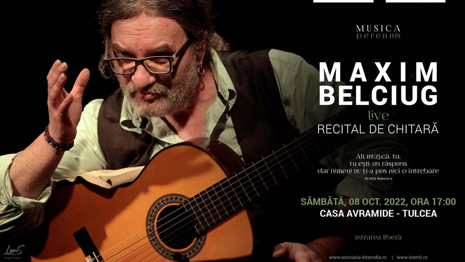 Cea mai solo chitară solo: Maxim Belciug cântă în premieră la Tulcea
