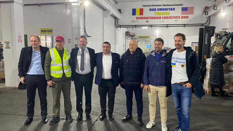 Donaţii de la Primăria Dortmund pentru Ucraina, prin hub-ul umanitar de la Tulcea
