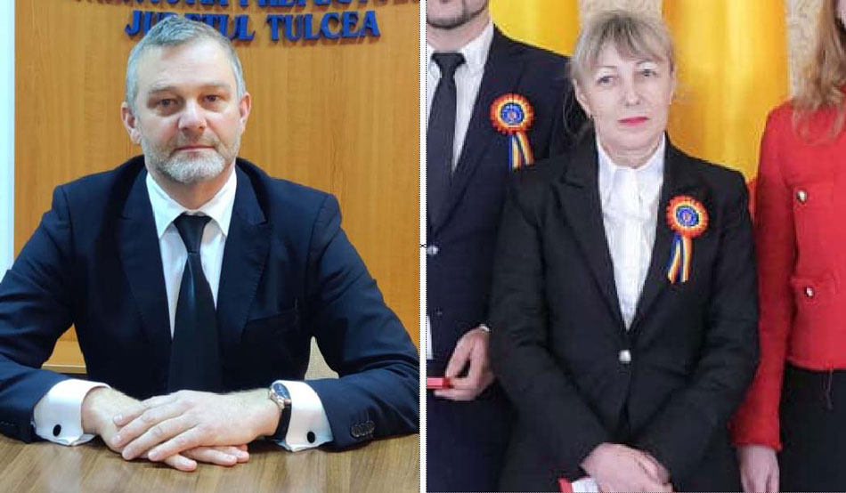 Prefectul Dan Munteanu şi profesoara Adnana Pătrăşcoiu, decoraţi de preşedintele României