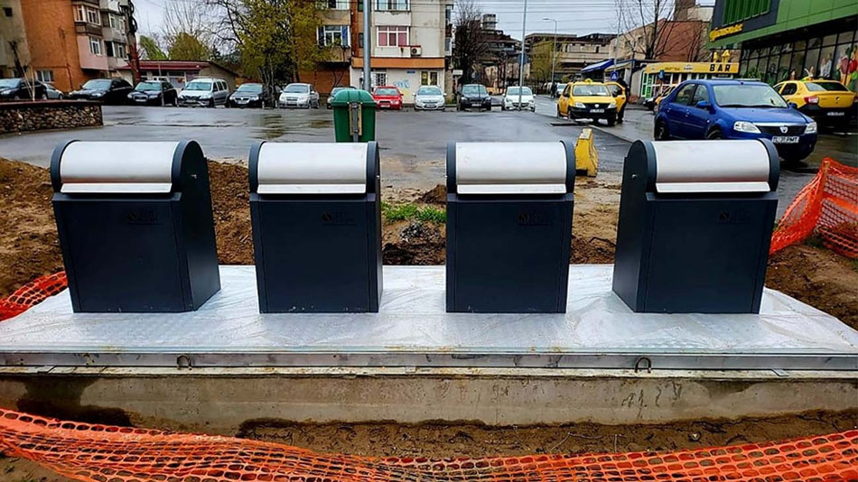 Primele platforme subterane de gunoi, montate în cartierul Dallas