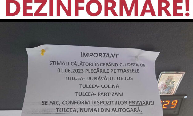 Primăria Tulcea: În unele microbuze sunt afişate anunţuri care induc în eroare cetăţenii