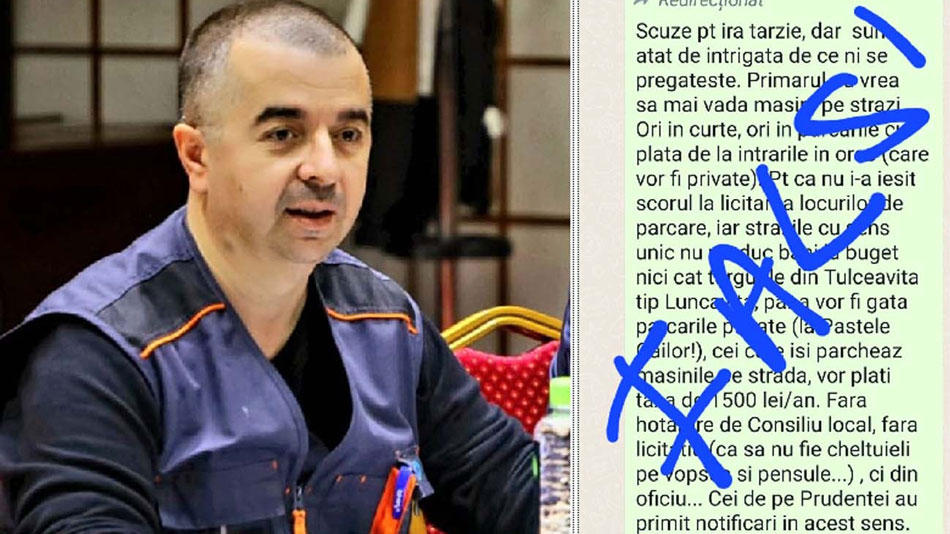 Fake news în online privind parcările! Primarul Ştefan Ilie: „Sunt mesaje distribuite de oameni cu funcţie de conducere”