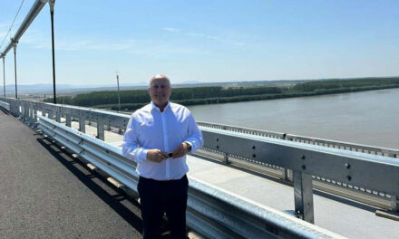 Podul suspendat peste Dunăre va fi inaugurat pe 6 iulie