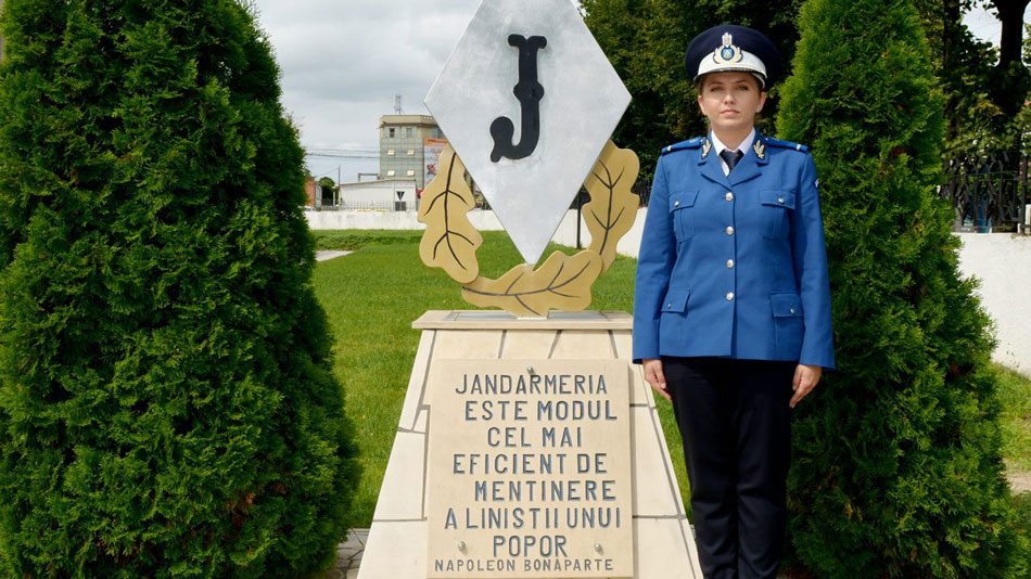 Prima femeie comandant de detaşament din istoria Inspectoratului de Jandarmi Tulcea