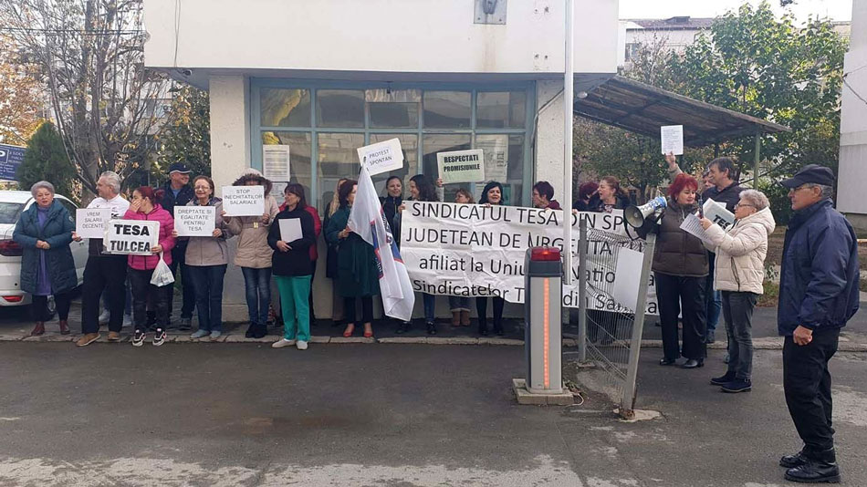 Protest la Spitalul de Urgenţă Tulcea