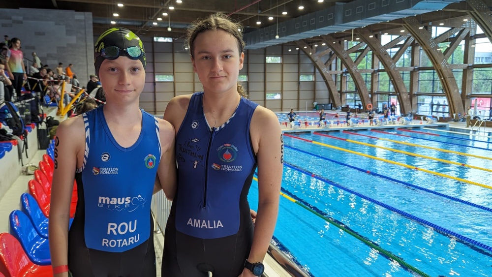 Triatlonistele Amalia Gheba şi Raluca Rotaru, rezultate remarcabile la Campionatul Naţional de Aquatlon