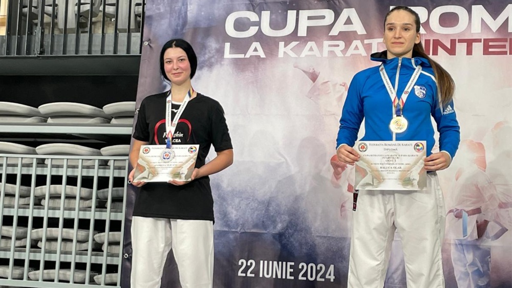 Karatista Andreea Mocanu, medalie de argint la Cupa României la Karate Interstil