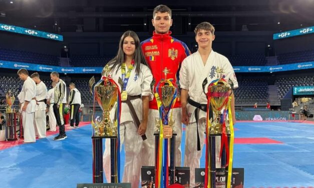 Albert Pănuţă, Irina Gheorghiţă şi Vlad Uncu, aur şi bronz la Open Kyokushin – Kan European Championship