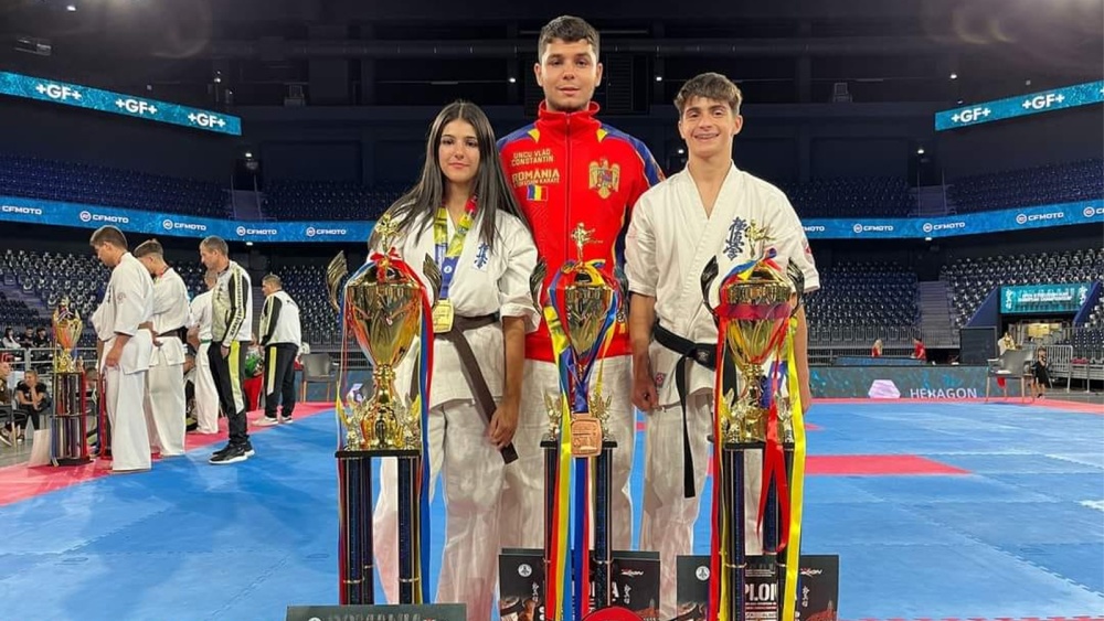 Albert Pănuţă, Irina Gheorghiţă şi Vlad Uncu, aur şi bronz la Open Kyokushin – Kan European Championship