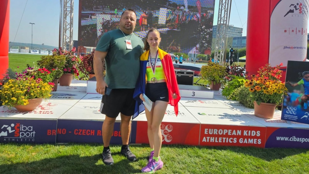 Bianca Alexandra Vasilescu, medalie de aur la Jocurile Europene de Atletism pentru Copii din Cehia