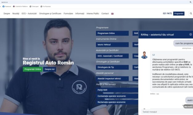 Registrul Auto Român are chatbot. RAReş, disponibil 24/7 pentru utilizatori