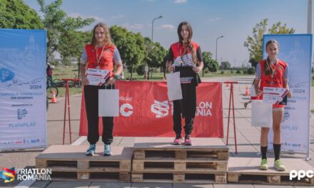 Triatloniştii de la Aqua Vita Delta Tulcea, aur, argint şi bronz la Campionatul Naţional de Duatlon Sprint şi Trikids