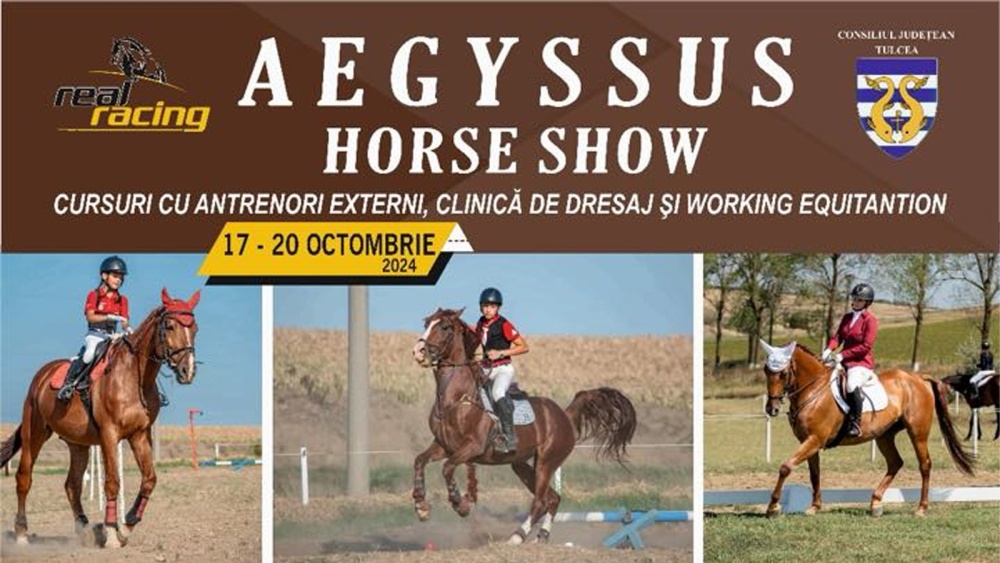 Aegyssus Horse Show: Cursuri cu antrenori externi, clinică de dresaj şi working equitation în penultimul weekend din octombrie