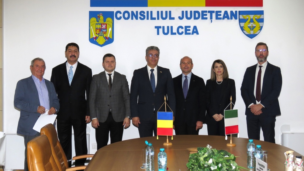 Ambasadorul Italiei în România, Alfredo Maria Durante Mangoni, în vizită la Tulcea