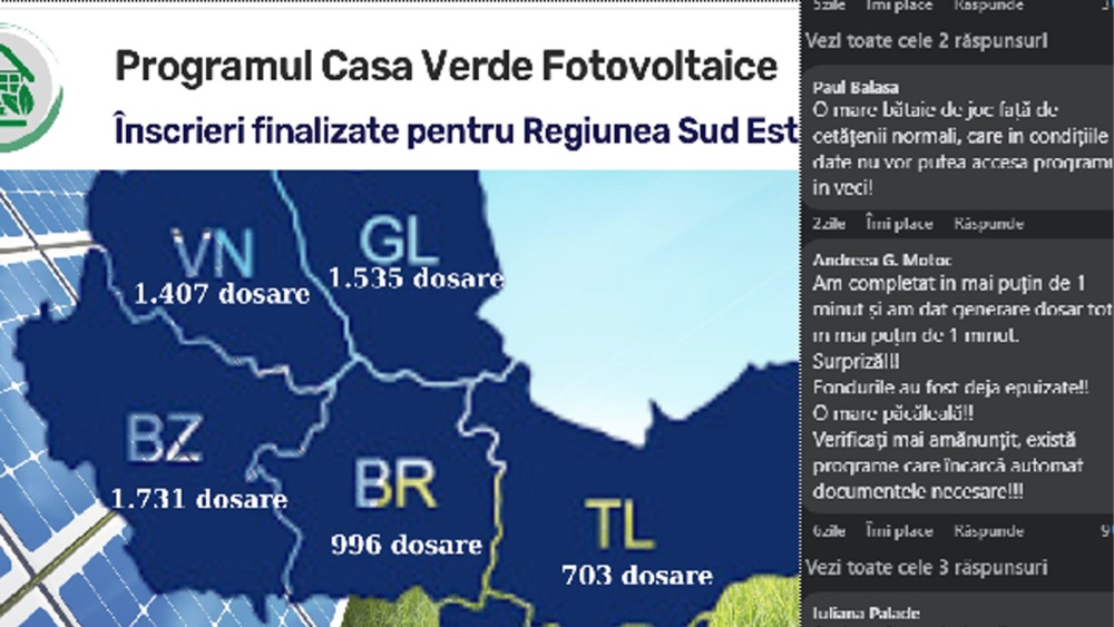 Reclamaţii de fraudă la „Casa Verde Fotovoltaice”