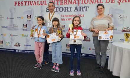 Şahiştii de la ACS Logic Delta, aur şi argint la Festivalul Internaţional de Şah „Satori Art” Slobozia