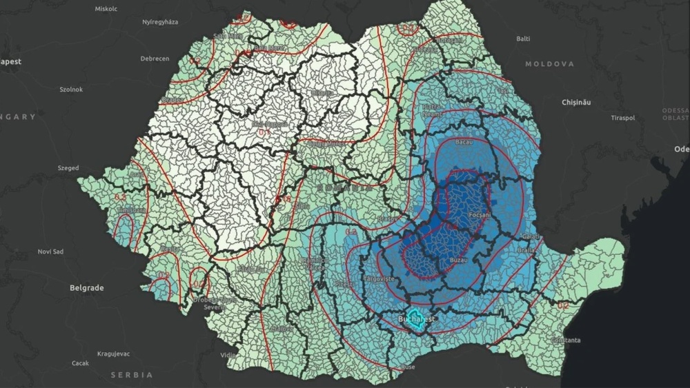 România are hartă seismică interactivă. Judeţul Tulcea se află în zona cu risc mediu