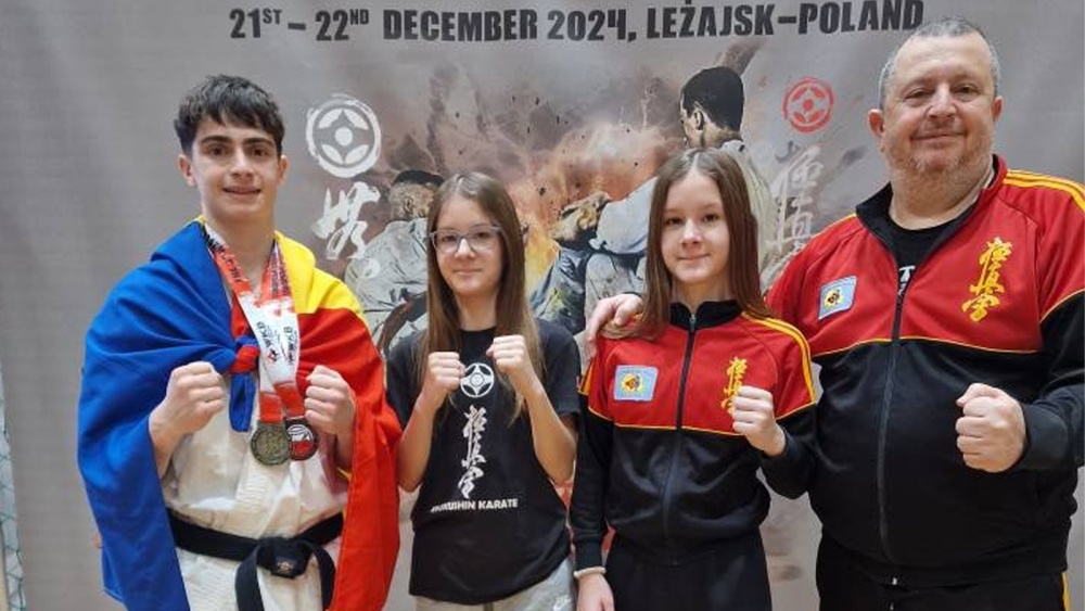 Două medalii de aur şi una de bronz pentru karatiştii de la Nippon Budo Sport la Campionatul European din Polonia