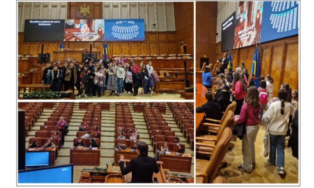 Sergiu Constantinescu, deputat PSD de Tulcea, a primit la Parlament vizita elevilor Şcolii „Alexandru Ciucurencu”