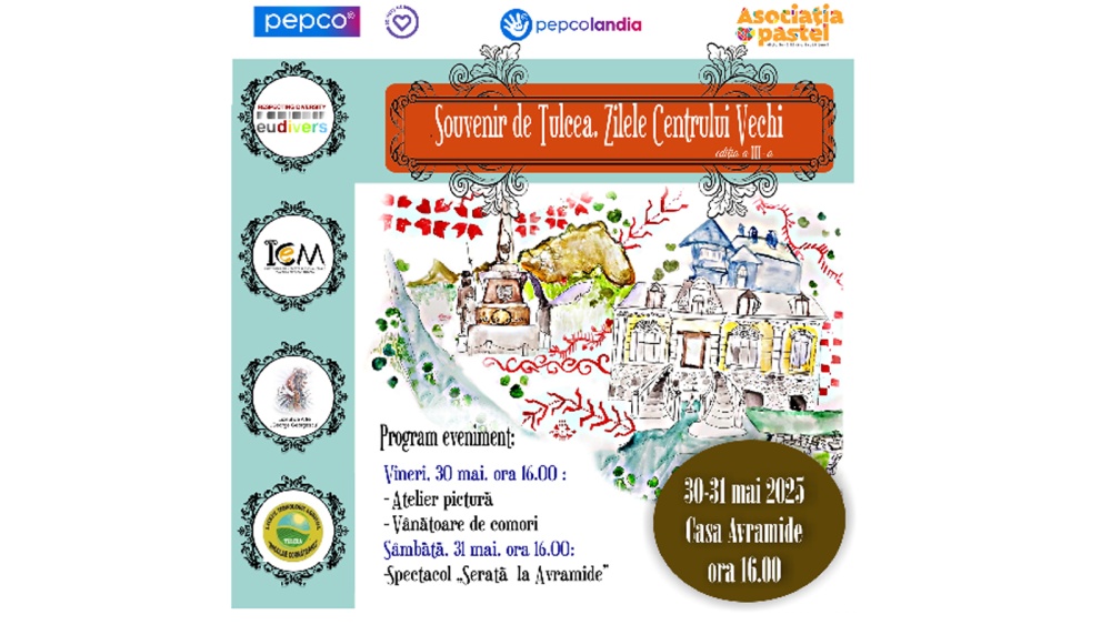 „Souvenir de Tulcea. Zilele Centrului Vechi”: ateliere gratuite la Muzeul „Casa Avramide”