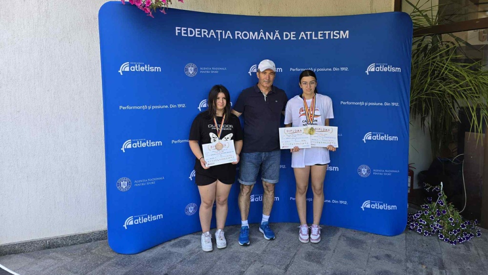 Alesia Boşcă şi Delia Anghelaş, pe podium la Campionatul Naţional de Atletism U16