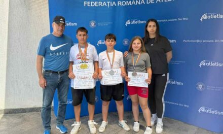 Aur, argint şi bronz pentru pentru atleţii CSS din Turcoaia, la Campionatul Naţional U14, U13