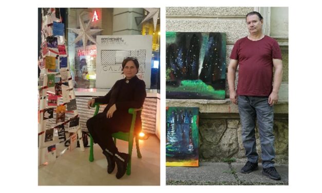 Expoziţia de grafică şi pictură Interferenţe a artiştilor Mariea Petcu Chioibaş şi Ilie Chioibaş la Muzeul de Artă