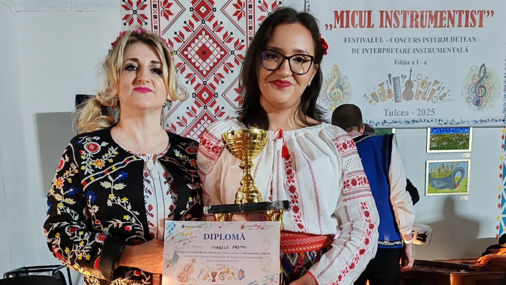 Maria-Ionela Gheba din Tulcea, marea câştigătoare a Festivalului- Concurs „Micul Instrumentist”