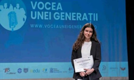 Miruna Andreea Jenaru, premiul doi la Concursul „Vocea unei Generaţii”: „Nu suntem o generaţie pierdută, leneşă sau indiferentă”