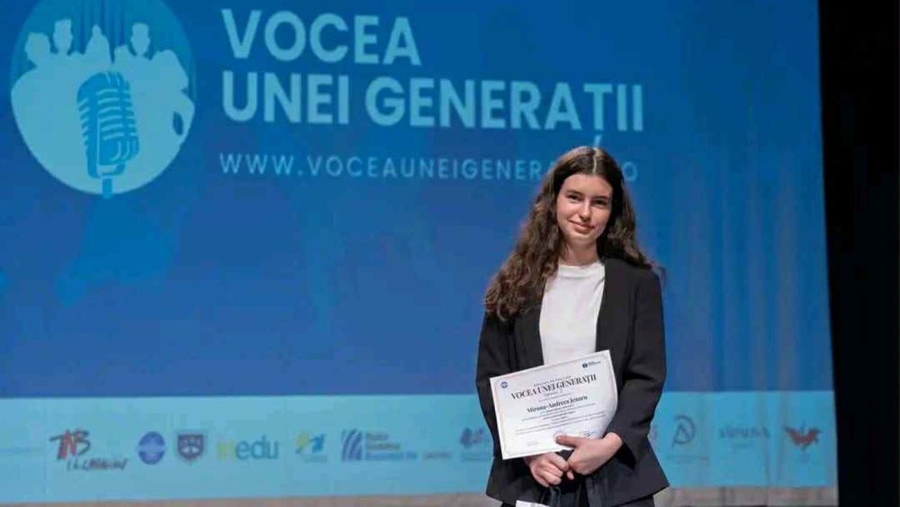 Miruna Andreea Jenaru, premiul doi la Concursul „Vocea unei Generaţii”: „Nu suntem o generaţie pierdută, leneşă sau indiferentă”