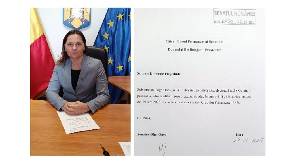 Soţia preotului din Niculiţel, Olga Onea, senator SOS de Galaţi, se mută la PSD