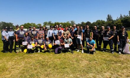Echipajele de pompieri voluntari „Rivergate” Tulcea şi Luncaviţa, locul întâi la etapa judeţeană