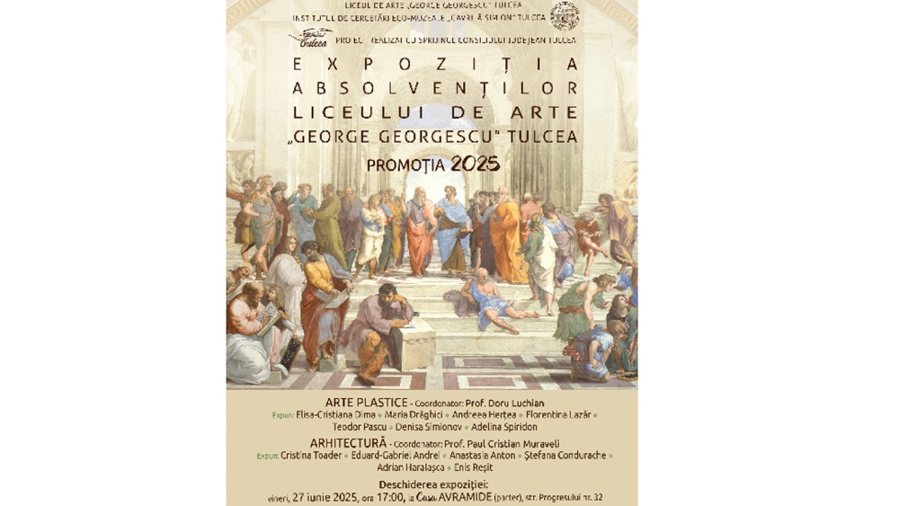Expoziţia Absolvenţilor Liceului de Arte Tulcea – promoţia 2025, vineri, la Casa Avramide